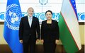  SRSG KAHA IMNADZE MET WITH THE SPEAKER OF THE SENATE OF UZBEKISTAN